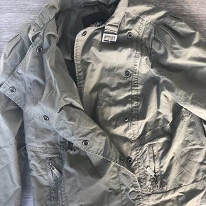 Army green moto jacket (light weight)